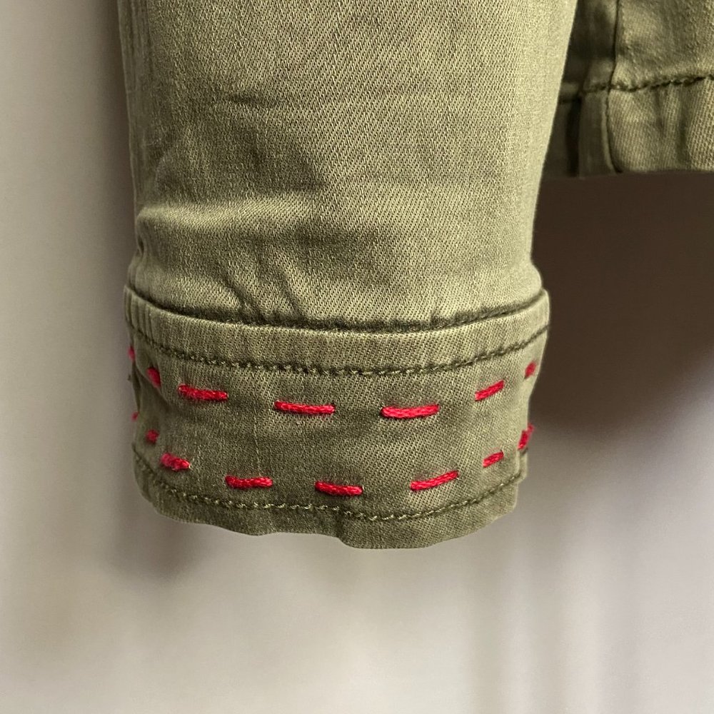 Upcycled Handstitched Patchwork Camo Green Utilit… - image 4